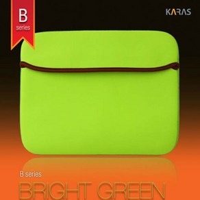 [KARAS] 노트북 파우치 BRIGHT SERIES 네오프렌 양면노트북파우치KP-016BRGR [13.4형/그린블랙], 상세페이지 참조, 1개