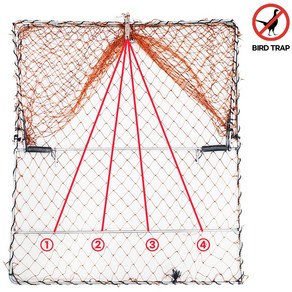 비둘기덫 비둘기트랩 조류 포획틀 새덫 참새 까마귀 까치 퇴치 포획망, 1개
