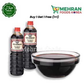 KIKKOMAN Soy (Soya) Sauce 1L (1+1) 2L 기꼬만간장, 2개