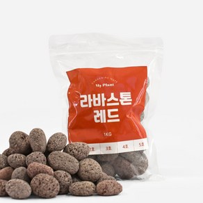 마이플랜트 라바스톤 레드 소포장, 2호(30~50mm), 1kg, 1개