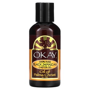 Okay Pue Natuals 100% Black Jamaican Casto Oil 118ml 4oz, 1개