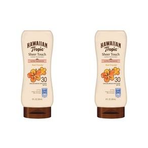 Hawaiian Topic Shee Touch 하와이안트로픽 시어터치 SPF30 바디 썬크림 썬로션 8Fl.oz(236ml) 2팩, 2개, 236ml