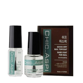 CHIC_ASPI 쉬크아스피 스폐샬 베이스코트 와 탑코트 듀오, 1개, 5ml