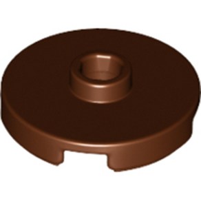 레고 부품 원형 타일 Reddish Bown Tile Round 2 x 2 with Open Stud 6102360 18674, 1개