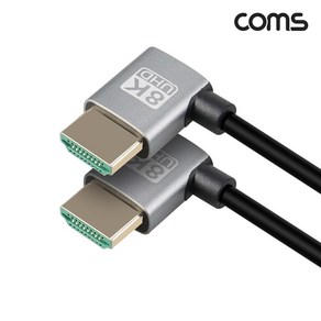 IH830 Coms HDMI 2.1 케이블 1M / 8K4K 60Hz UHD / 좌측 꺾임형, 1개