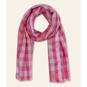 오일릴리 스카프 Oilily Apink woven scarf 핑크 우븐 스카프