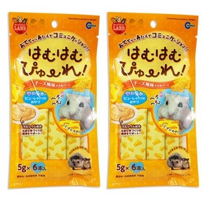 마루칸 하무하무 치즈 퓨레 소동물 간식, 30g, 2개