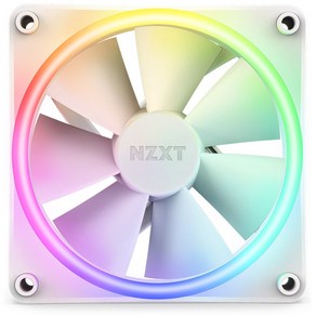 NZXT F120 RGB DUO Matte White (1PACK) 시스템 케이스 쿨러, 1개