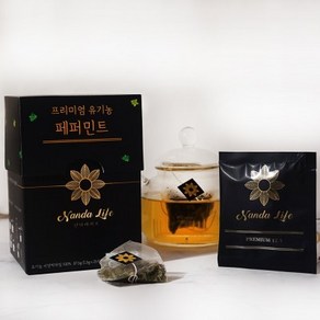 프리미엄 유기농 페퍼민트차 PLA 티백 1.5g x 25개입, 1개