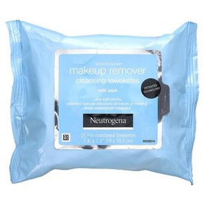 Neutrogena 메이크업 리무버 울트라 소프트 클렌징 티슈 식물성 자연 분해 티슈 25개