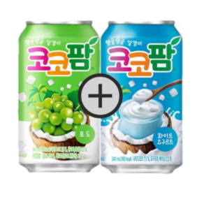 해태음료 코코팜 화이트 요구르트 340ml 24p + 포도 340ml 24p