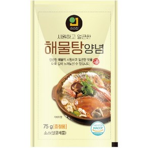 한국소스 해물탕(소스인) 75gX150개 너무너무 맛있는 해물탕소스 마트용 포장용 배달용 [원산지:상세설명에, 75g, 150개