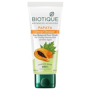 Biotique Papaya Cleanse Face Wash 100 ml, 4개, 100ml