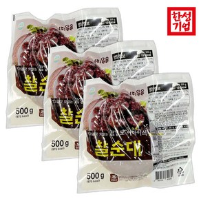 [퀴클리몰] 한성 함경도 아바이식 찰순대 500g, 3개