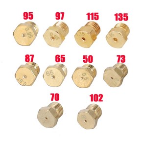 범용 호브 인젝터 프로판 가스 버너 M6 * 0.75 LPG 온수기 노즐 제트 0.07mm 87 50 73 65 70 95 97 115 135 102, 없음, 2)E, 1개