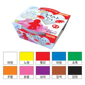 도너랜드 칼라천사점토 30g 벌크 4색 택1, 갈색