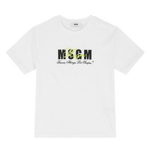 MSGM 24SS 키즈 로고 프린팅 티셔츠 S4MSJGTH283 001