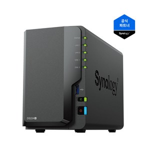 시놀로지 DS224+[8TB]4TBX2 정품 NAS 스토리지/초기설정+원격지원무료)씨게이트 아이언울프 NAS HDD 장착