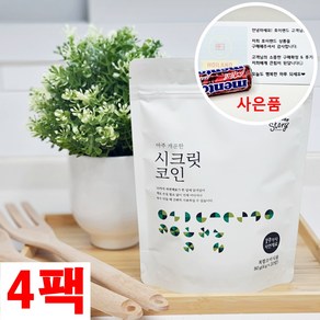 빅마마 시크릿코인 개운한맛 20알 X 4팩 더진한 더편한 육수명장 육수한알 자연 고체육수 백년육수 천연 조미료 + 미니멘토스, 4개, 80g