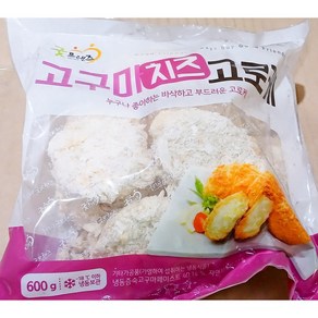 굿프랜즈 고구마 치즈 고로케 냉동 60g x10 입 600g업소용 식자재 식재료 대용량 식당용 단체 급식용, 1개, 600g