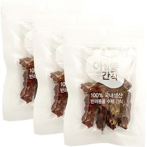 아침애 강아지 수제간식 3개세트 특가전, 3개, 오리 목뼈껌(소)80g