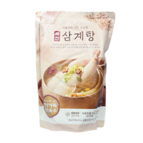 [홈쇼핑] [빠른배송] 빅마마 이혜정의 아주 고소한 꽉찬 삼계탕, 7개, 1.2kg