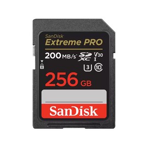 SANDISK SD ExtemePo(256GB) 200MB UHS-I(U3), 256GB, 1개