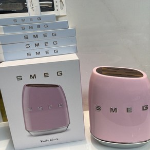 New 핑크색 SMEG 나이프 세트 새로운 스메그 레트로 스테인레스 가정용칼세트, 60  이상, 13cm, 핑크