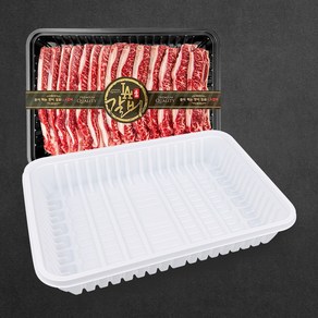 정육 PP 갈비트레이 4kg 종합3호 한우포장, 백색, 1개, 10개