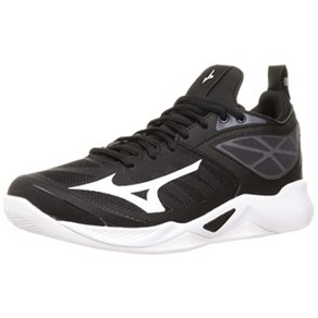 미즈노 웨이브 디멘젼 배구화 Mizuno Wave Dimension Volleyball Shoes, 블랙 x 화이트 x 그레이, 1개