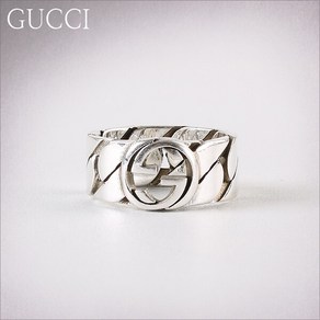 구찌쥬얼리 YBC661515001 GUCCI 인터락킹 G 실버반지 8mm