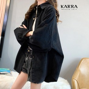 KARRA (77까지)골덴루즈스냅셔츠_KL4WSH001C