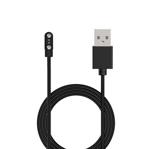 USB 충전 전원 케이블 어댑터 안전 고속 충전 기지 휴대용 자석 충전기 2 핀 스마트 워치, [06] 2.8mm 9mm, 검은색, 1개