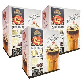 베트남 C7 카페쓰어다 아이스 밀크 커피 3in1 250g, 3박스, 10개입