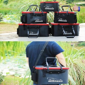 [한정수량특가]물고기 고기보관 미끼통 밑밥통 대형 낚시 살림통 30cm 35cm 40cm, 1개, 오렌지_30cm