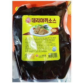 오뚜기 데리야끼 소스 2k업소용 식자재 식재료 대용량 식당용 단체 급식용, 1개, 2kg