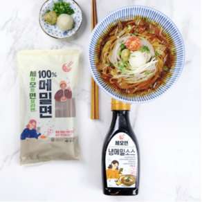 순수 메밀면 150g 4입 + 냉메밀소스 265g, 1봉, 600g