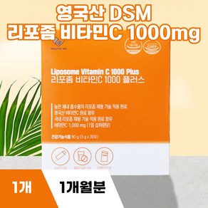 헬시알엔 영국산 DSM 리포좀 비타민C 1000 플러스 리포조말 비타민씨 추천 리포솜 리포좀공법 흡수율 효능 흡수잘되는 리포소말 가루 비타민시, 1개, 30정