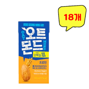 롯데칠성음료 오트몬드 프로틴, 190ml, 18개