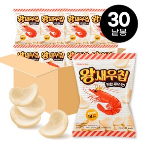 스낵24 왕새우칩, 30개, 25g