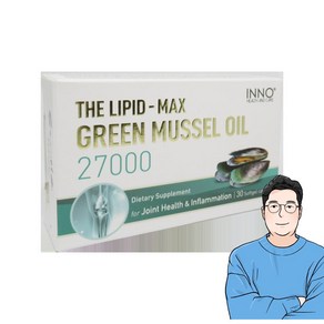 Inno Health 이노헬스 더 리피드 맥스 그린 머슬 오일 초록입홍합 27000, 1개, 30정