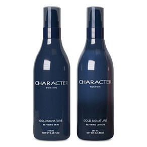 [엘지생활건강] 엘지 캐릭터 골드 시그니처 리파이닝 2종(스킨+로션) 대용량 250ml+250ml, 1세트