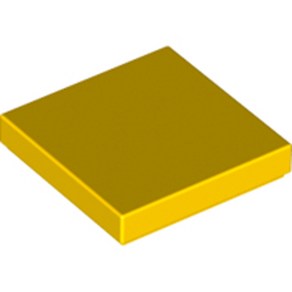 레고 부품 타일 Yellow Tile 2 x 2 with Goove 306824 3068b, 1개