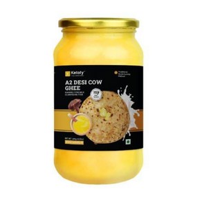 인도정품 케토피 - A2 Desi Cow 기(Ghee) 버터 (500g) 건강하며 순수한 Kankej Cow Ghee 쉽게 소화 가능, 1개, 500g