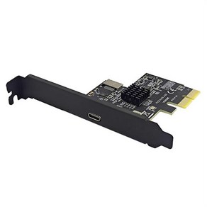 데스크탑용 PCI Expess X2 to Type-E + C타입 확장 카드 USB3.2 GEN2 10Gbps ASM3142 칩 어댑터 추가, 한개옵션0