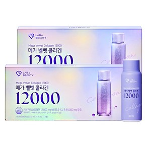 랩앤뷰티 메가 벨벳 콜라겐 12000 마시는 앰플 7p 2주분, 210ml, 2개