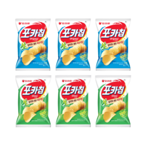 오리온 포카칩 오리지널 66g x 3개 + 어니언맛 66g x 3개 (총6개), 6개