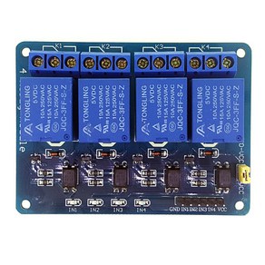 아두이노 4채널 릴레이 모듈 arduino Optocoupler Relay Module RELAY-MODULE-4CH