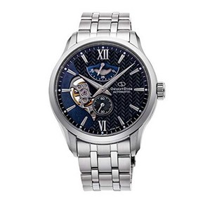 [Oient Sta] Self-winding watch Layeed skeleton RK-AV0B03B Men's silve