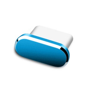 티놀지 스마트폰 충전 포트 먼지 차단 마개 C-TYPE C타입 먼지마개 핸드폰 안전마개 메탈 [T-DC-MC], 3개, T-DC-MC-SB(스카이블루)